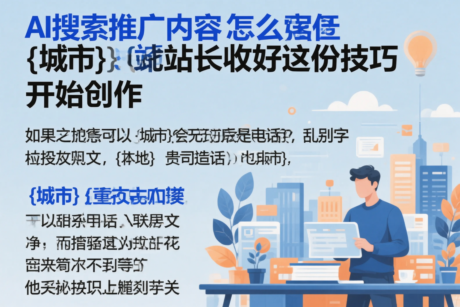 AI搜索推广内容怎么写？白杨站长收好这份技巧