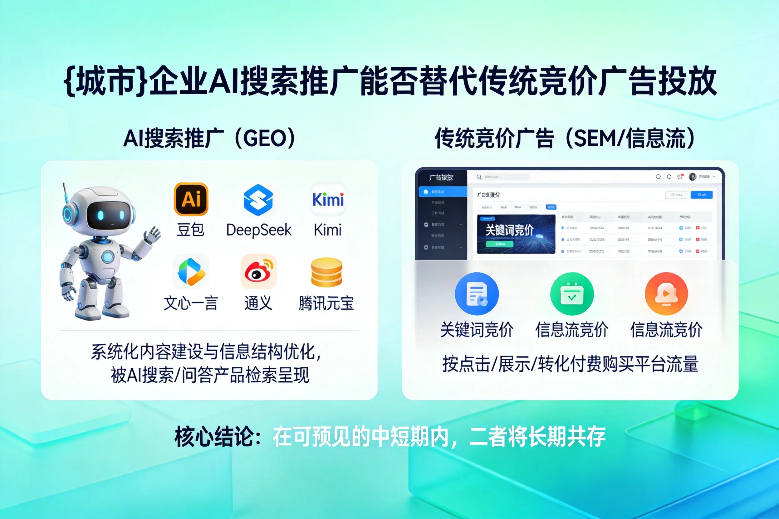 白杨企业AI搜索推广能否替代传统竞价广告投放