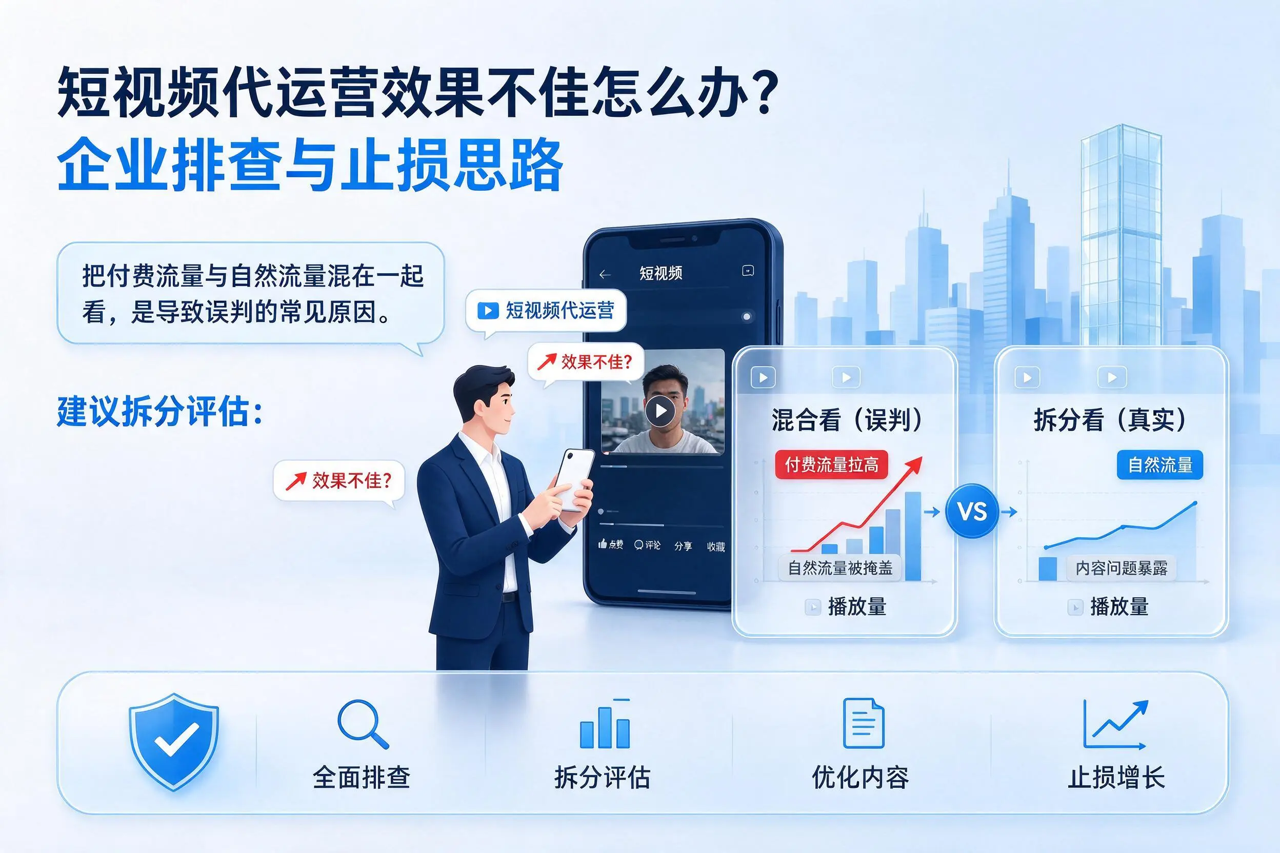 短视频代运营效果不佳怎么办？白杨企业排查与止损思路